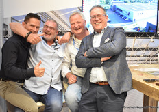How nice to see each other again after that very long corona period! Chris Aarts from C & E Draad Bewerking, Tom Zwanenburg from van der Waay, Peter Rense from Holland Scherming and Klaas Jan de Ruiter from Holland Gaas.
